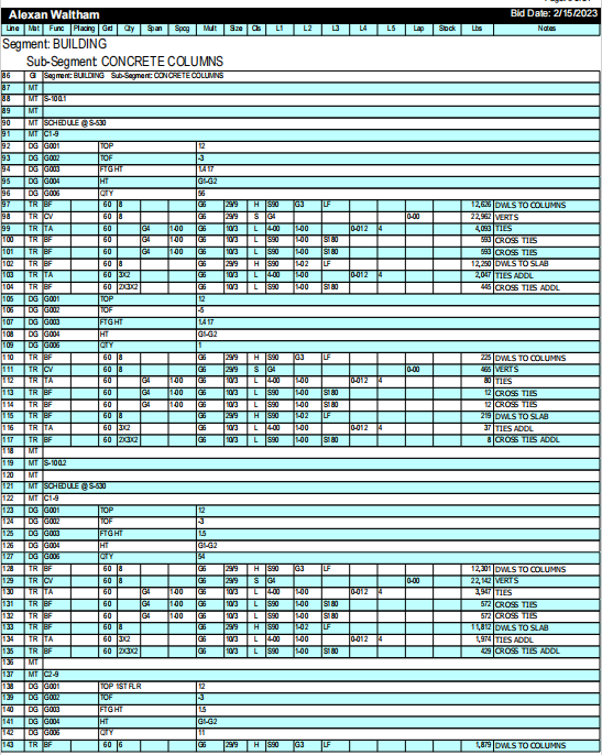 Global Standards in Rebar Detailing